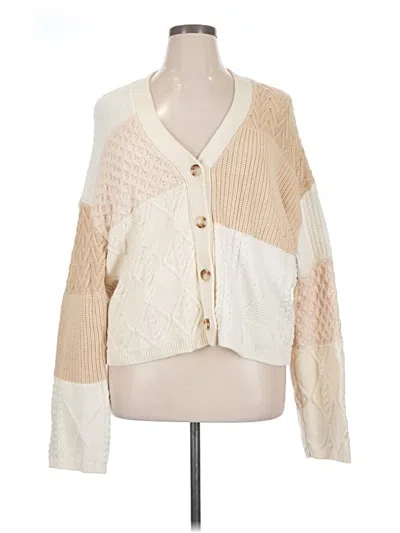 Pre-owned Rails Cardigan Sweater In Ivory