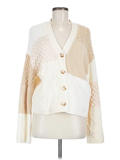 Pre-owned Rails Cardigan Sweater In White