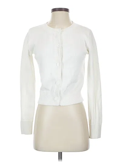 Pre-owned Rails Cardigan Sweater In White