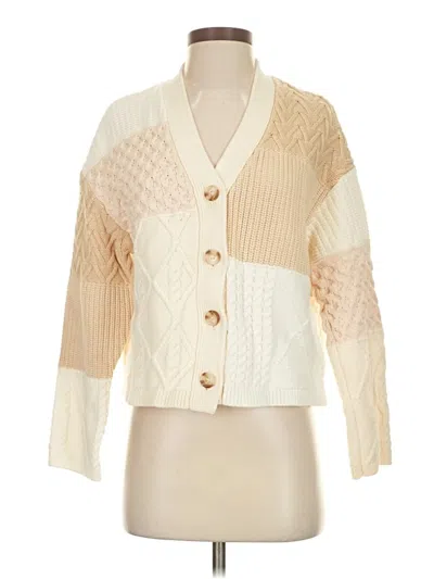 Pre-owned Rails Cardigan Sweater In White