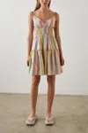 Rails Carmen Mini Dress In Guava Stripe In Multi