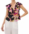 Rails Carmine Ruffled Top In Dusk Orchid In Pink