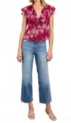 Rails Carmine Top In Bahia In Red