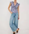 Rails Carmine Top In Blue Blossom In Blue