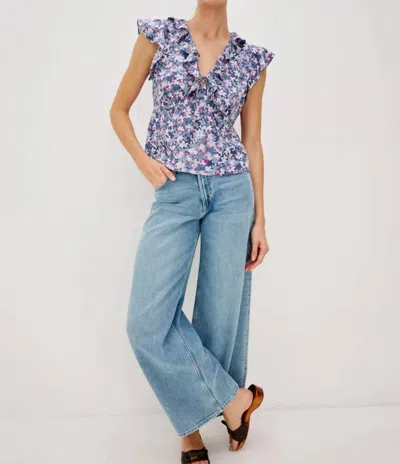 Rails Carmine Top In Blue Blossom