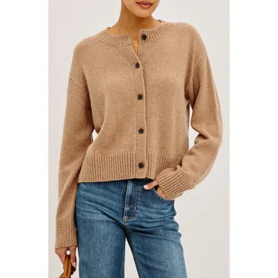 Rails Carre Cotton Blend Cardigan In Brown