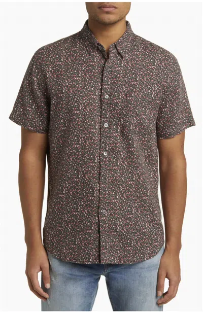 Rails Carson Button-up Shirt In Shadow Red