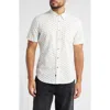 Rails Carson Printed Short Sleeve Shirt In Small Batik White
