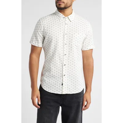 RAILS RAILS CARSON LINEN BLEND SHORT SLEEVE BUTTON-UP SHIRT