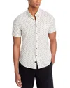 Rails Carson Printed Short Sleeve Shirt In Small Batik White