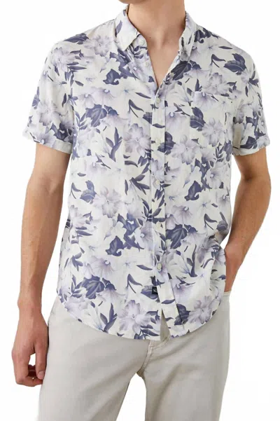 Rails Carson Shirt In Tropical Mist In White