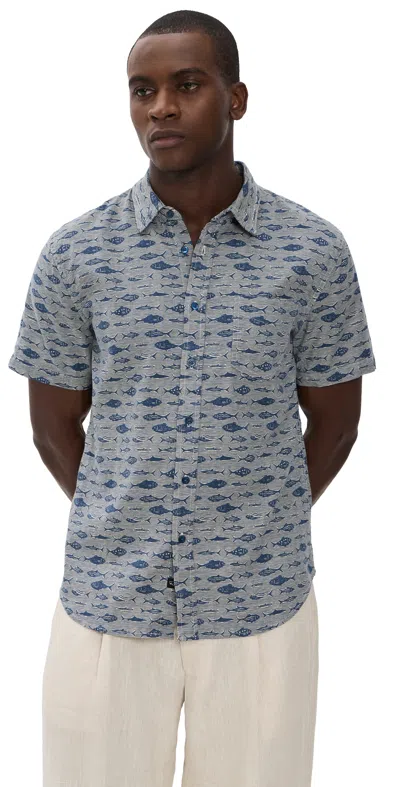 Rails Carson Shirt Vintage Aquarium Etch In Multi