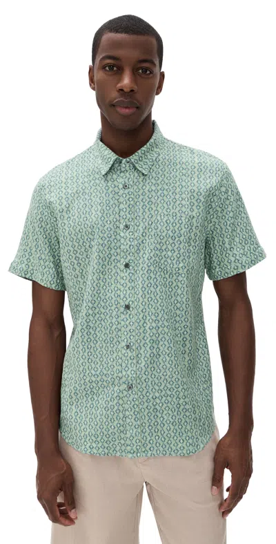 Rails Carson Shirt Wavy Batik Aqua In Green