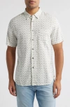 Rails Carson Short Sleeve Stretch Linen Blend Button-up Shirt