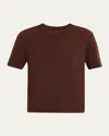 Rails Cashmere-blend T-shirt In Brown