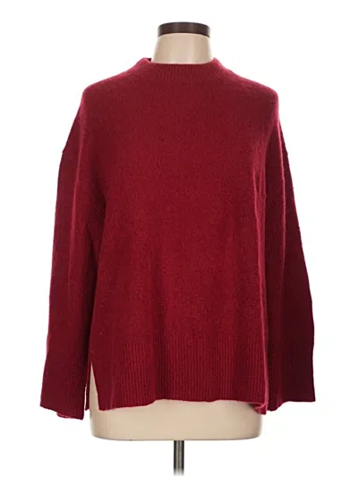 Pre-owned Rails Cashmere Pullover Sweater In Burgundy