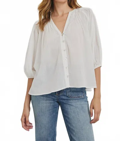 RAILS CASSAT TOP IN WHITE