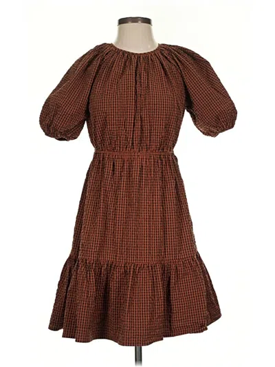 Pre-owned Rails Casual Dress In Brown