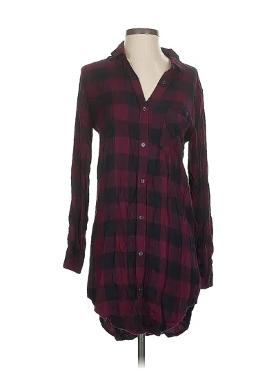 Pre-owned Rails Casual Dress In Burgundy