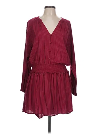 Pre-owned Rails Casual Dress In Burgundy