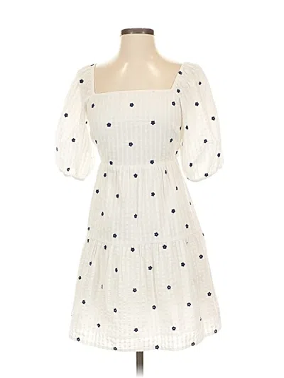 Pre-owned Rails Casual Dress In White