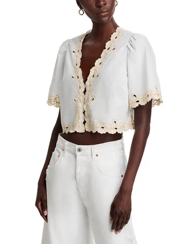 RAILS CATALUNA SCALLOPED BLOUSE