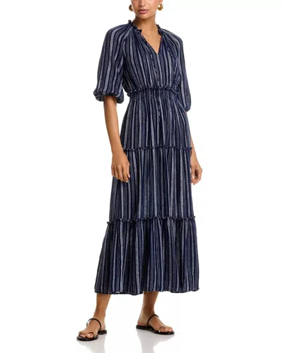 Rails Caterine Midi Dress In Roche Stripe In Pink