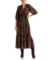 Rails Caterine Roche Stripe Dress In Animal Print