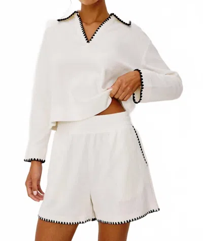 Rails Cati Long Sleeve Sweatshirt In Ivory In White