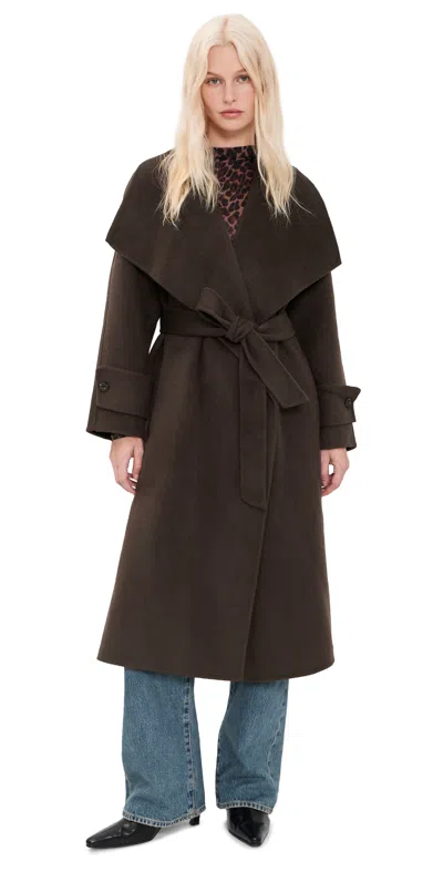 Rails Celeste Wool Coat Chocolate In Brown