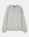 Rails Champagne Embroidered Varsity Sweatshirt In Champagne Embroidery