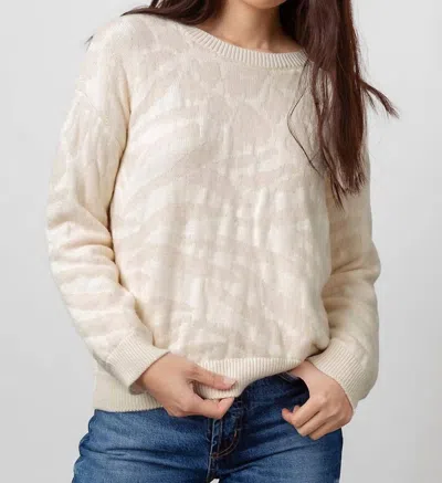 Rails Chance Sweater Animal Print Sweater In Ivory In White