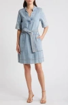 Rails Chancey Faded Denim Mini Dress In Faded Indigo