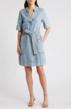 Rails Chancey Faded Denim Mini Dress In Faded Indigo