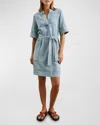 Rails Chancey Faded Denim Mini Dress In Faded Indigo