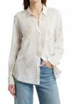 Rails Charli Button Down Cheetah Spots In White