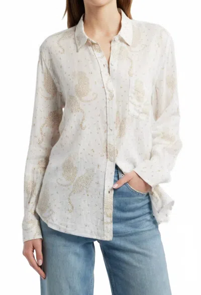 Rails Charli Button Down Cheetah Spots In White