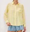Rails Charli Button-down Shirt In Daffodil Stripe In Multi