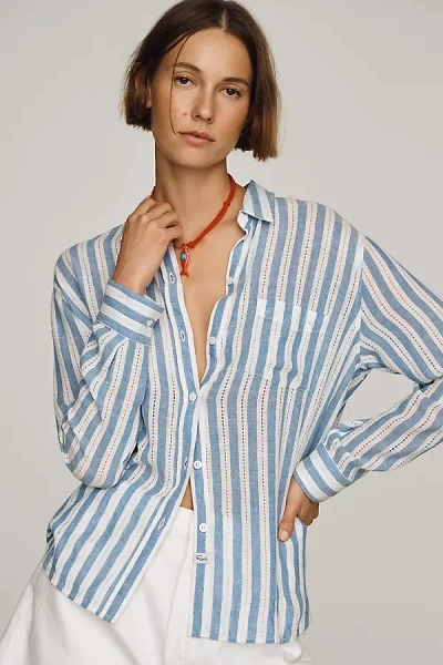 Rails Charli Buttondown Shirt In Blue