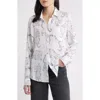 Rails Charli Linen Blend Button-up Shirt In White