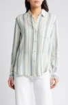 RAILS CHARLI LINEN BLEND BUTTON-UP SHIRT