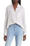 Rails Charli Stripe Shirt In Shore Stripe