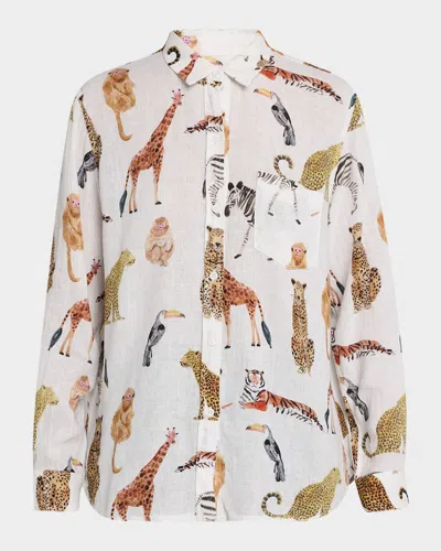 Rails Charli Long-sleeve Linen Shirt