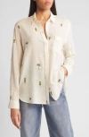 RAILS RAILS CHARLI PALM TREE & PINEAPPLE LINEN BLEND BUTTON-UP SHIRT