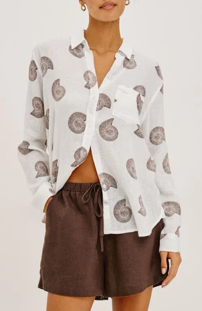 Rails Charli Seashell Print Button-up Shirt