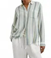 Rails Charli Shirt In Catania Stripe In Green