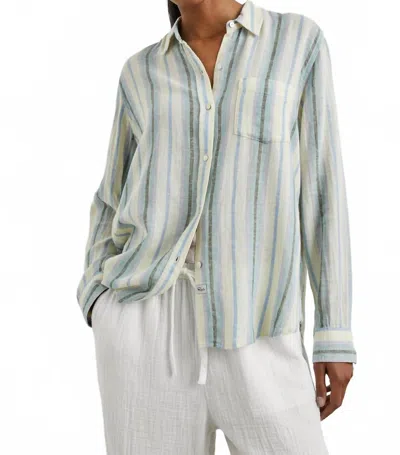 Rails Charli Shirt In Catania Stripe In Green