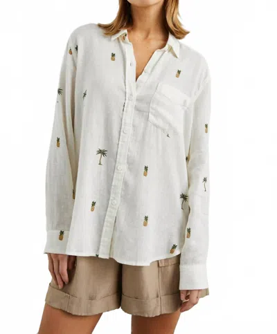 Rails Charli Shirt In Hanalei In White