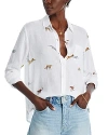 Rails Charli Cheetah Print Linen Blend Button-up Shirt In Safari Cheetah