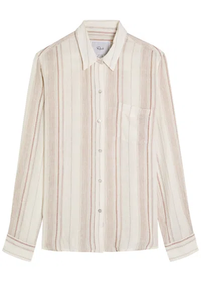 RAILS RAILS CHARLI STRIPED LINEN-BLEND SHIRT